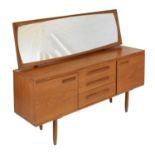 William Lawrence (Nottingham) teak mirror back dressing table