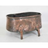 Arts & Crafts copper jardinière or planter