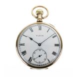 Elgin - 9ct gold pocket watch