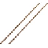 9ct gold rope-link necklace