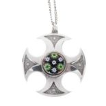 Caithness - Sterling silver Celtic cross design pendant