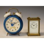 Donald Duck Walt Disney alarm clock and carriage clock