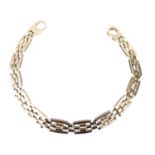 9ct gold fancy link bracelet