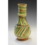Mediterranean terracotta bottle vase
