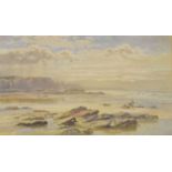 Samuel Philips Jackson (1830 - 1904) - Watercolour - coastal/ beach scene