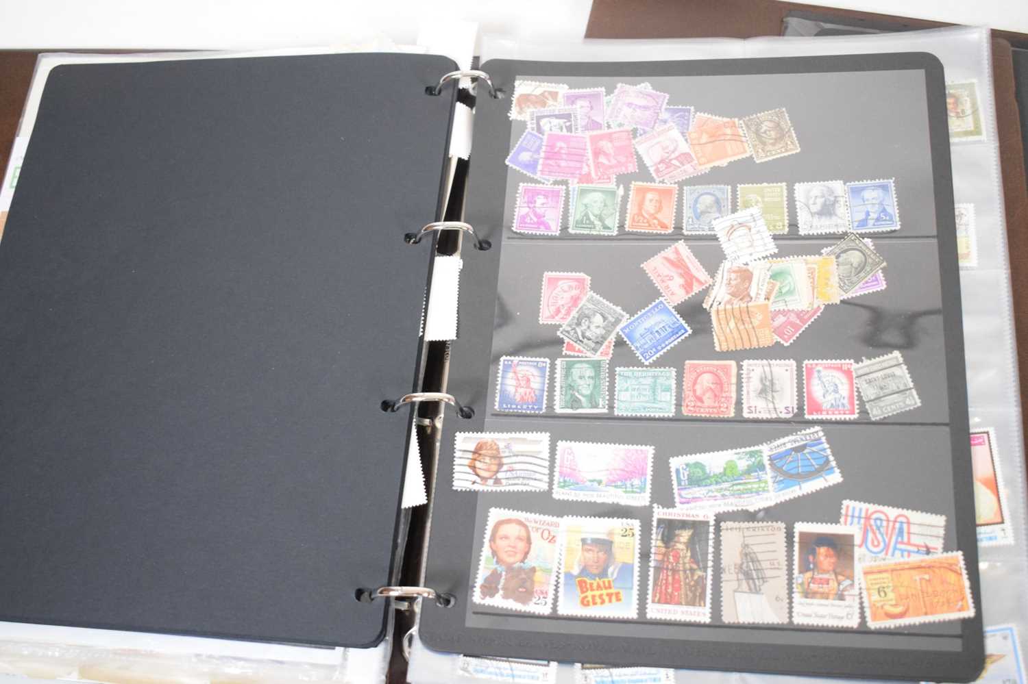 Stock album of GB stamps together with two albums of world stamps - Image 5 of 8