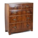 Early 19th Century inlaid mahogany chest of drawers