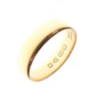 Victorian 22ct gold wedding band