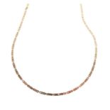 9ct gold fancy link necklace