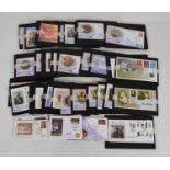 Quantity of signed commemorative stamps, First Day Covers, etc