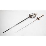Composite German Schlager (dualling) sword with multi-bar hilt