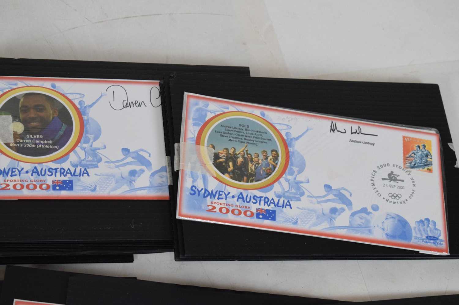Quantity of signed commemorative stamps, First Day Covers, etc - Image 3 of 8