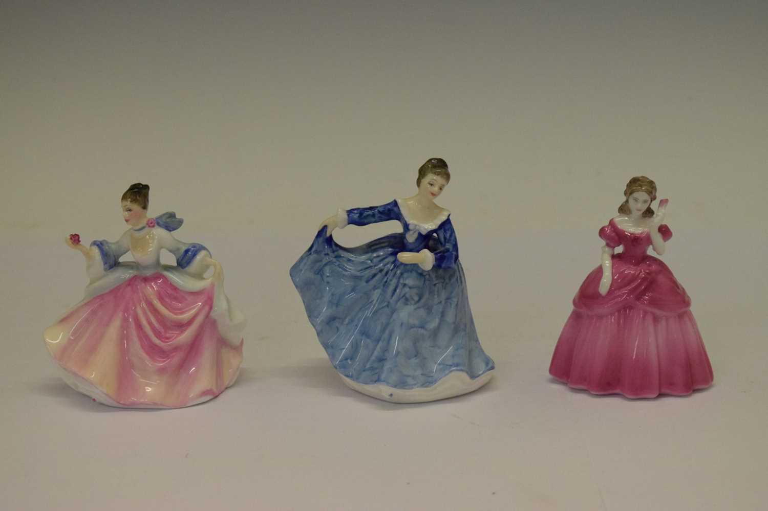 Nine Royal Doulton figures and a Coalport figure - Image 7 of 17