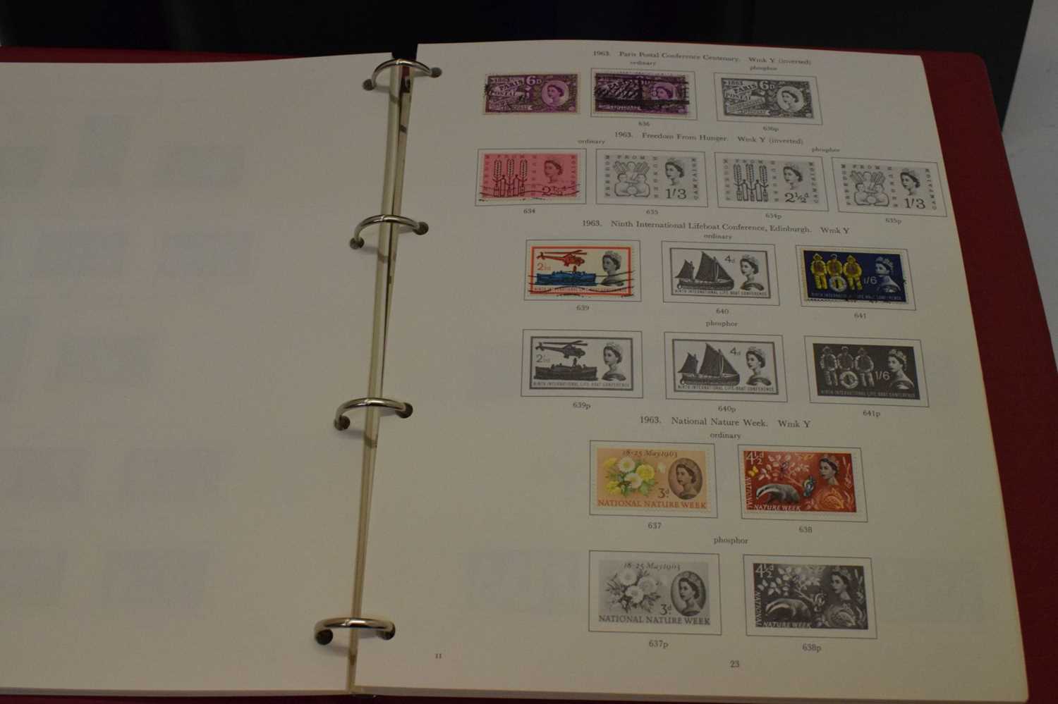 Quantity of GB and world stamps in five albums - Image 2 of 9