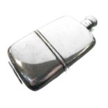 George V silver hip flask