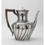 Late Victorian silver coffee pot