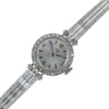 Tudor Royal - Lady's 9ct white gold and diamond set bracelet watch