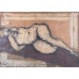 John Emanuel (b.1930) - Mixed media - Female nude study