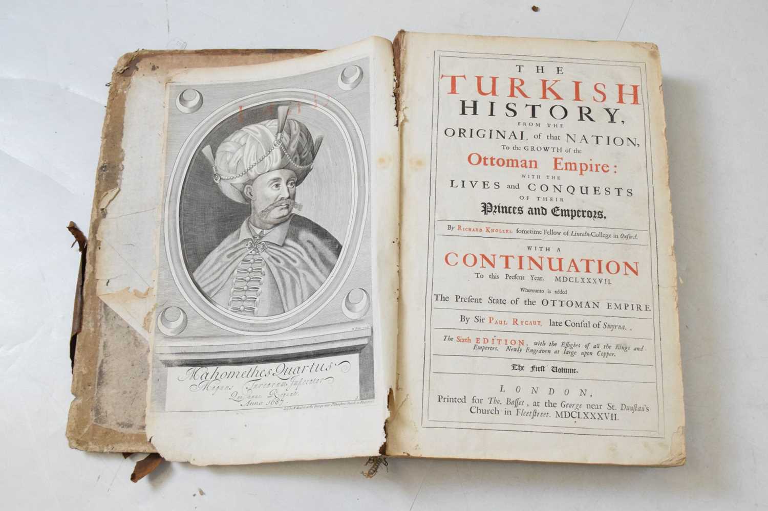 The Turkish History from the Original of that Nation to the Growth of the Ottoman Empire - Image 3 of 20