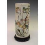 Chinese porcelain cylindrical vase