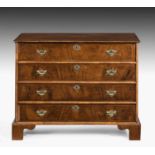 Mid 18th Century walnut chest of four drawers