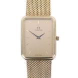 Omega - Gentleman's 9ct gold bracelet watch