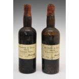 Warre’s Vintage Port, 1945, two bottles