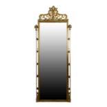 19th Century gilt gesso wall mirror