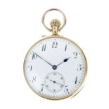Anonymous, open-faced pocket watch