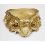 19th Century Spanish giltwood and gesso stand