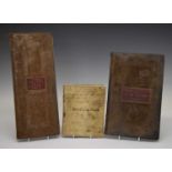 Somerset Interest - Two early 19th Century handwritten leather-bound ledger books