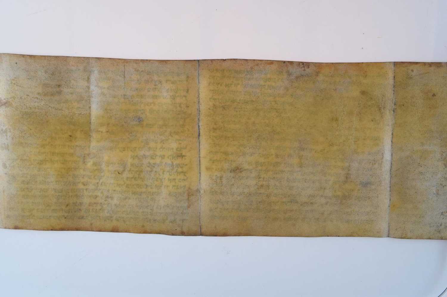 Judaica: Early vellum Hebrew Megillah scroll - Image 14 of 21