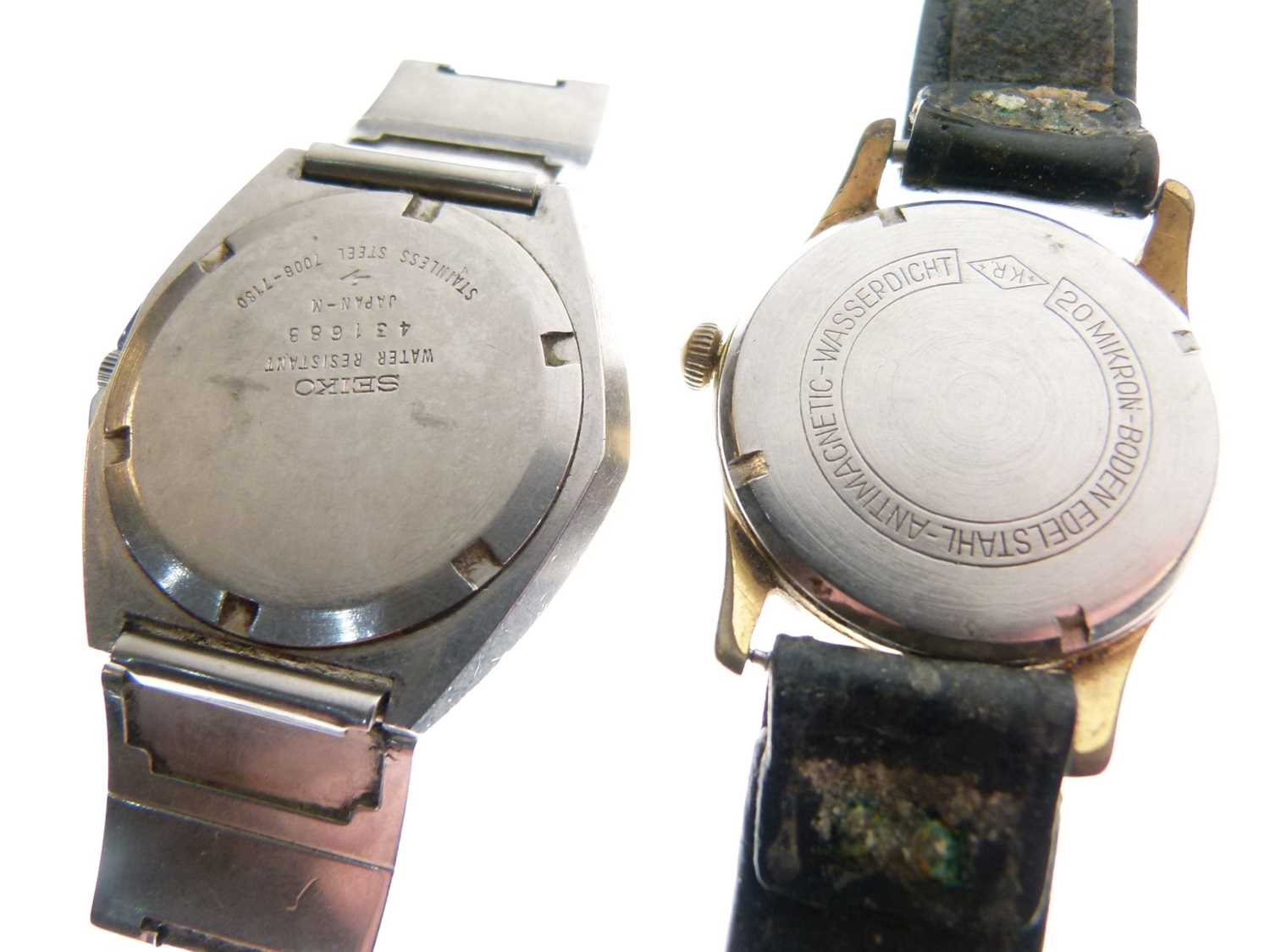 Two gentlemen’s Seiko watch heads and two vintage watches - Image 5 of 6