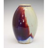 Chinese Song-style Junyao glaze ovoid vase