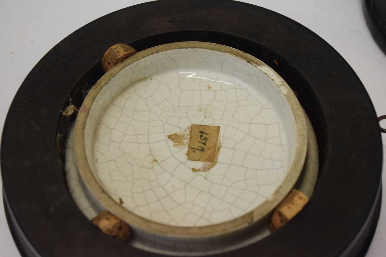 Three Victorian Prattware pot lids - Image 5 of 8