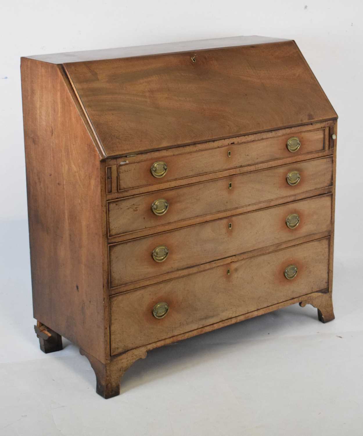 George III mahogany bureau