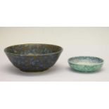 Two Ruskin pottery mottled bowls