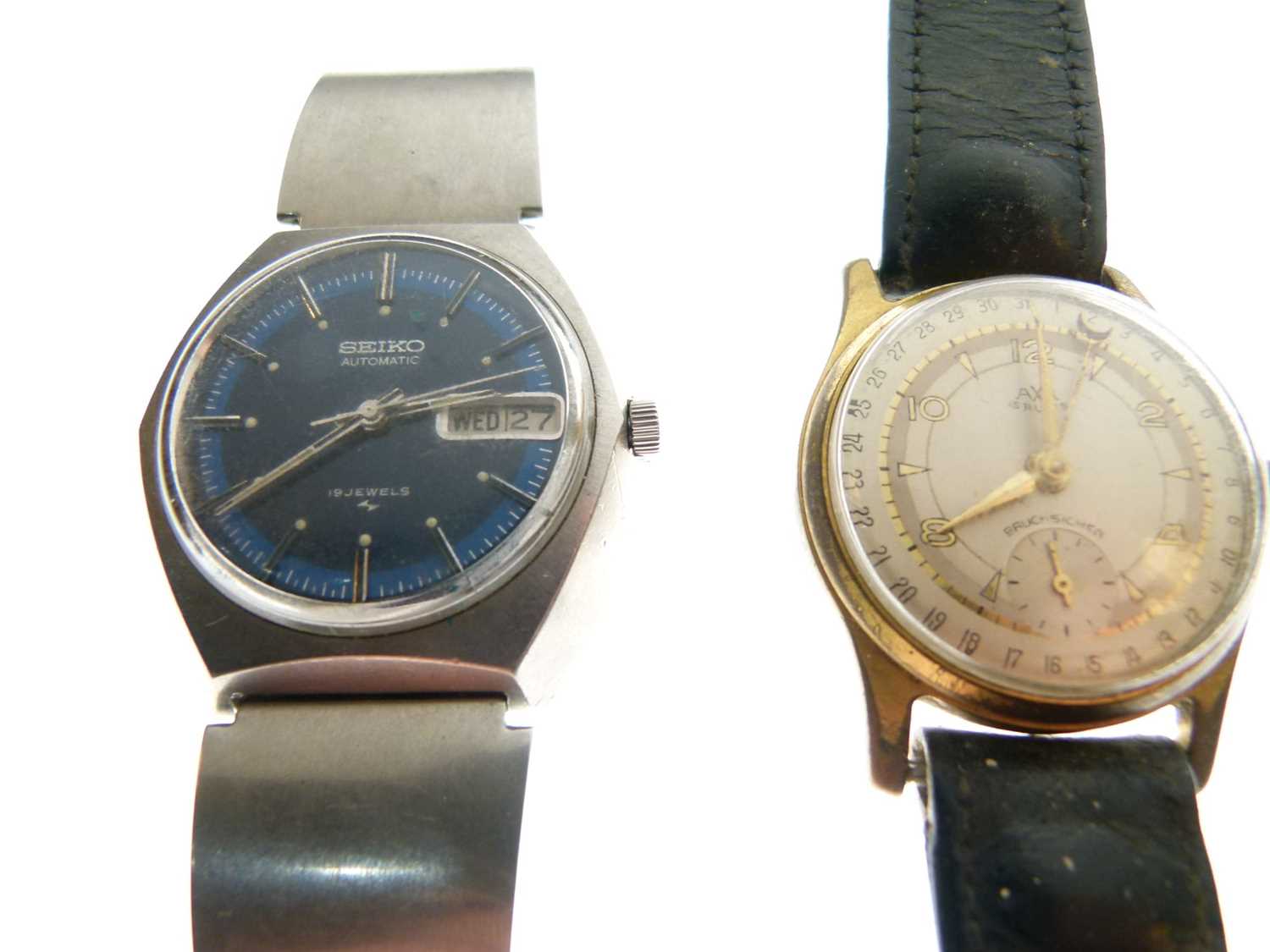 Two gentlemen’s Seiko watch heads and two vintage watches - Image 4 of 6