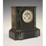 French black slate clock, retailed by J.W. Benson