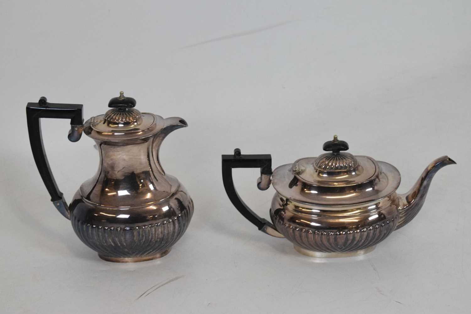 Silver plated four piece tea-set, pair of silver plated tureens, etc - Image 11 of 15