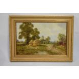 English School, late 20th Century - Oil on canvas - Pair of landscapes