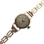 Baume - Lady's 9ct gold cocktail watch
