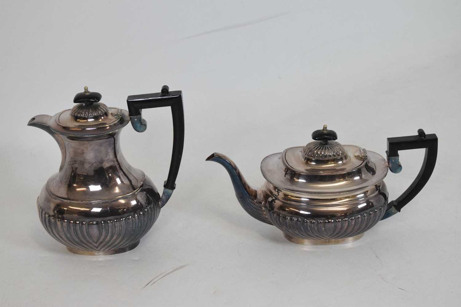 Silver plated four piece tea-set, pair of silver plated tureens, etc - Image 10 of 15