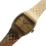 Accurist - Lady's 9ct gold bracelet watch