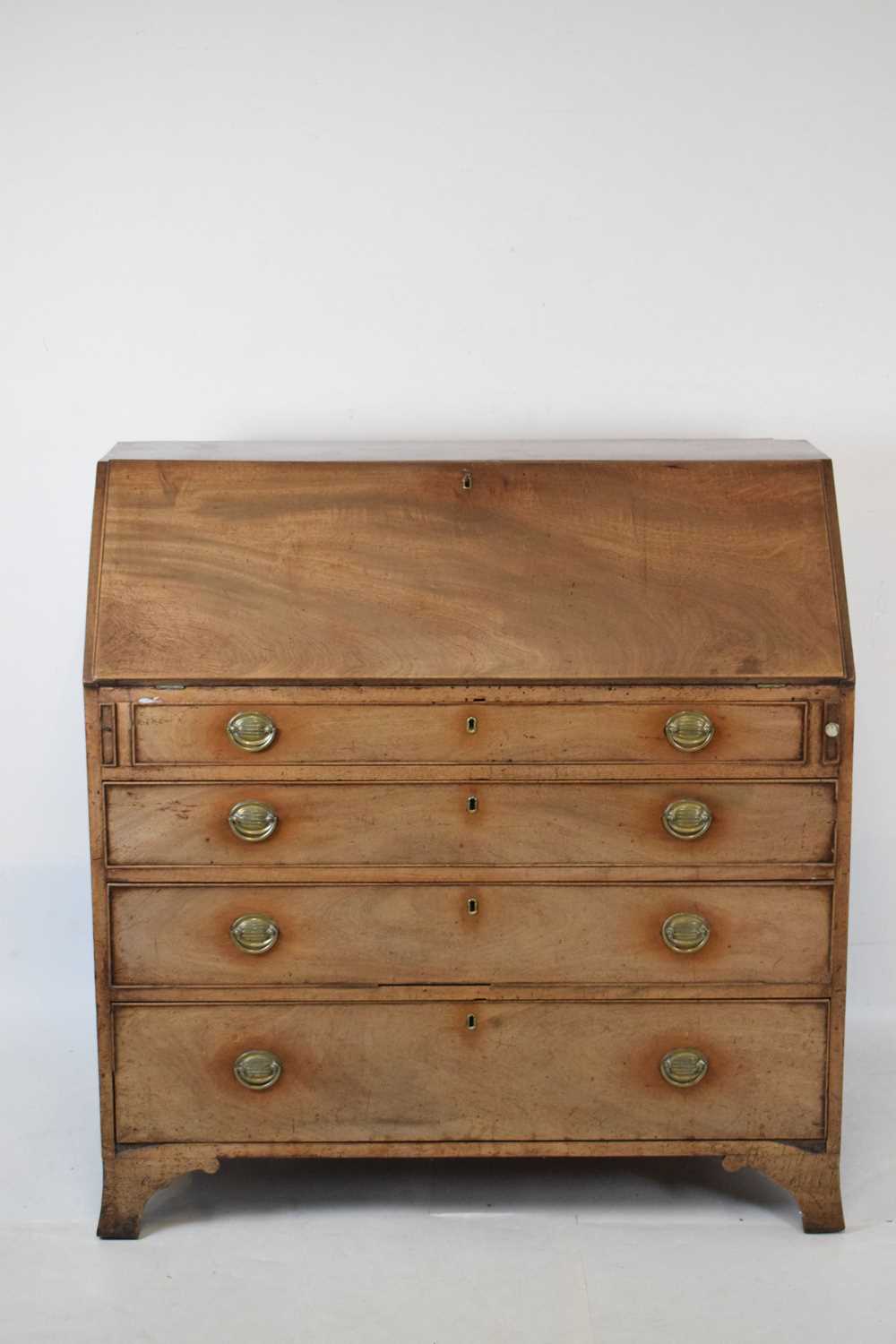 George III mahogany bureau - Image 2 of 17