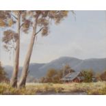 Kaye Roberts (Australian) - Oil on board - 'Prospectors Cottage'