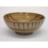 Studio pottery footed bowl