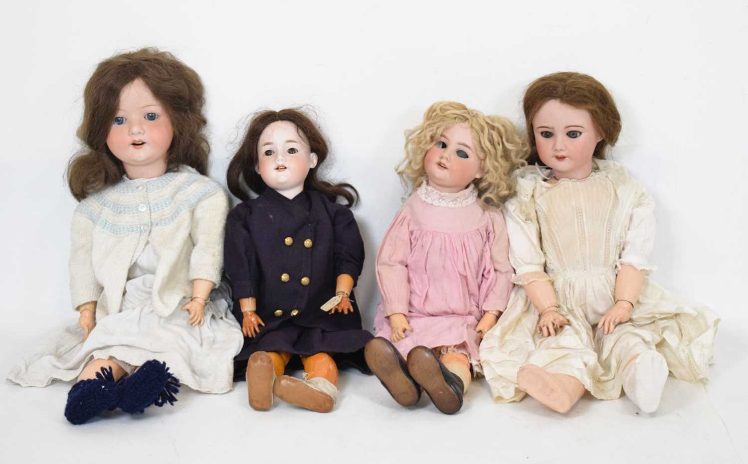 Early 20th Century bisque headed dolls