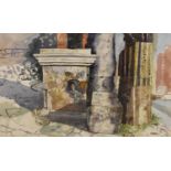 Anthony Lysycia - Watercolour - 'Ruin of Pompeii'