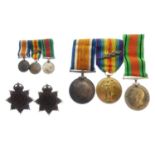 British medal group awarded to Captain. W.V. Sloan of the Royal Army Service Corps.